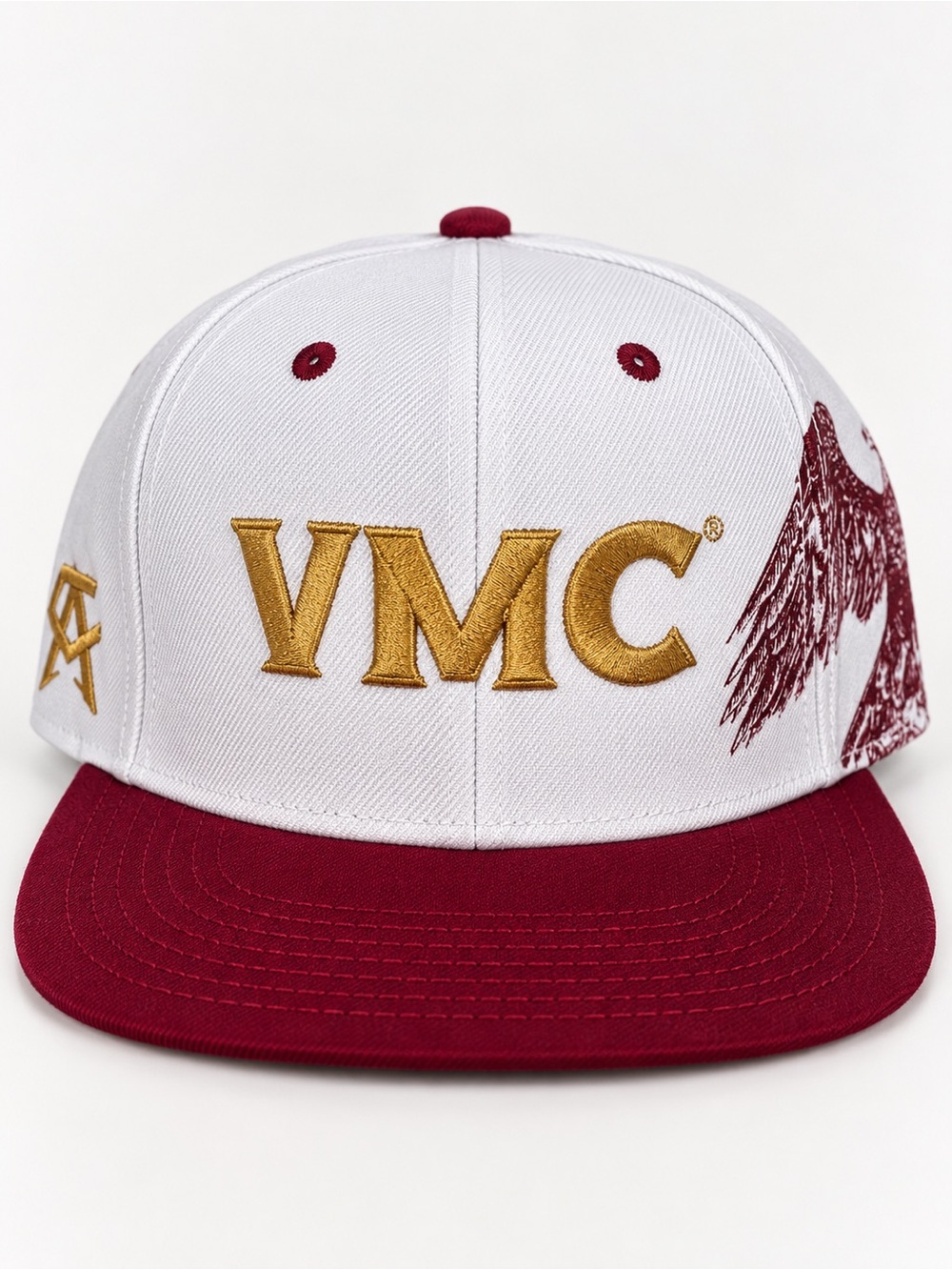 VMC Viva Mexico Cabrones Canelo Alvarez Snapback Hat White Red Eagle